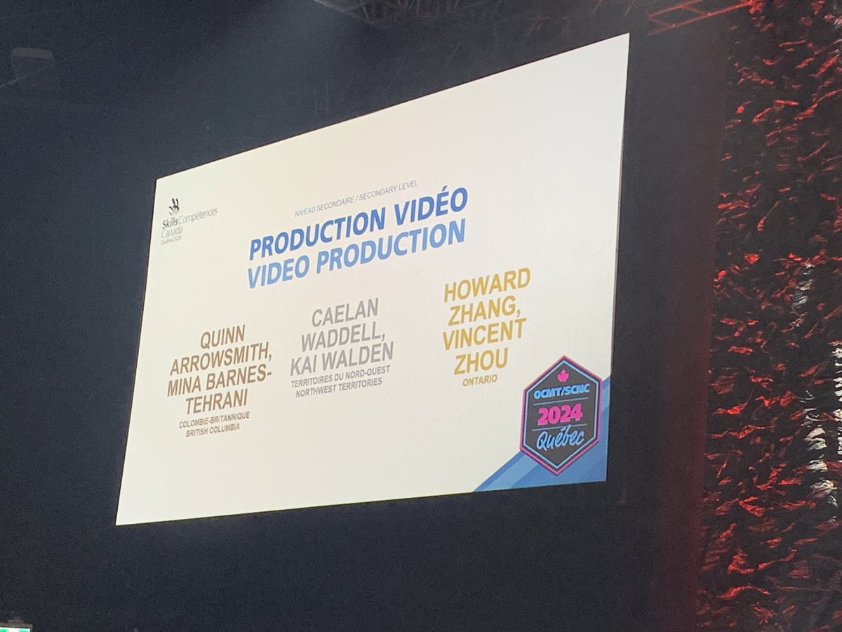 Skills Ontario (@skillsontario) on Twitter photo Howard Zhang & Vincent Zhou of <a href="/tdsb/">Toronto District School Board</a> win Gold in the Video Production (Secondary) Contest! #TeamO #SCNC2024 #OCMT2024 Howard Zhang & Vincent Zhou of <a href="/tdsb/">Toronto District School Board</a> win Gold in the Video Production (Secondary) Contest! #TeamO #SCNC2024 #OCMT2024