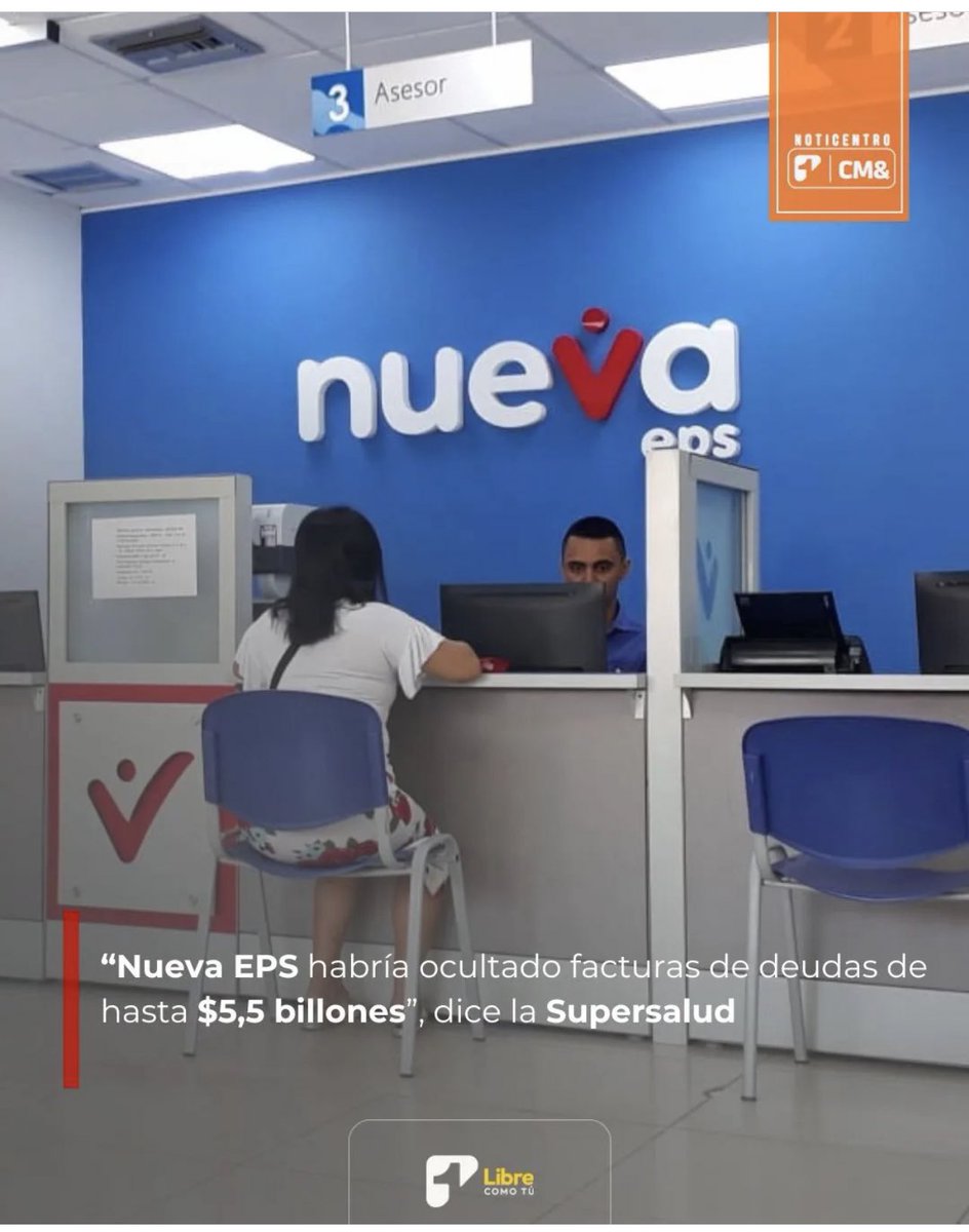 ElizbethCristi7's tweet photo. Si la derecha hubiera seguido en el poder, no habríamos descubierto lo corruptas que son las EPS.

Gracias, Presidente @petrogustavo.
Gracias, Director @LuisCarlosLealA. https://t.co/ZbCqxr2bhl
