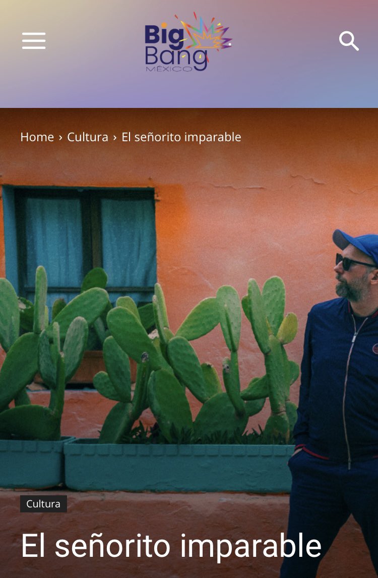 El Señorito es un homenaje muy bailable y alegre a todas y todos aquellos que se la llevan fácil y encuentran el lado positivo de las cosas.

bigbangmexico.com/el-senorito-im…