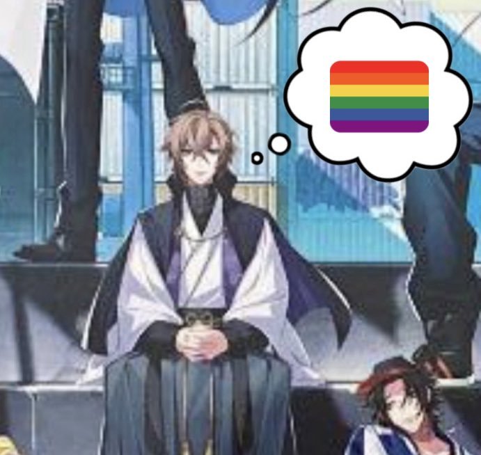 he's celebrating pride month btw. with fling posse