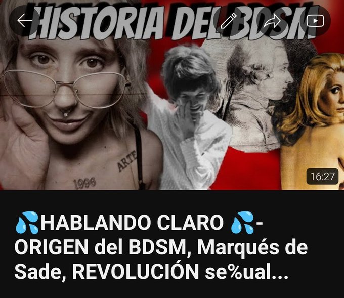 HISTORIA DEL BDSM, MARQU&Eacute;S DE SADE, REVOLUCI&Oacute;N SEXUAL, ANTIGUA GRECIA ETC...  https://t.co/ZOuVw2awln<a href="/tag/amateurhalloween"class="tags"><span>#amateurhalloween</span></a>