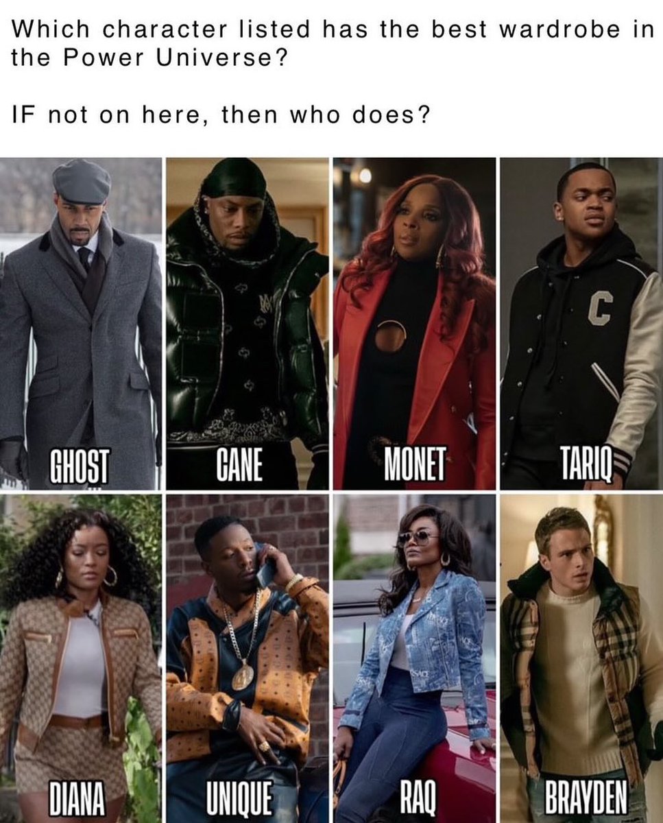 PowerTVFans's tweet image. Who is the best dressed in the Power Universe? #PowerTV #PowerGhost #RaisingKanan Repost from powerstarzfanz on Instagram