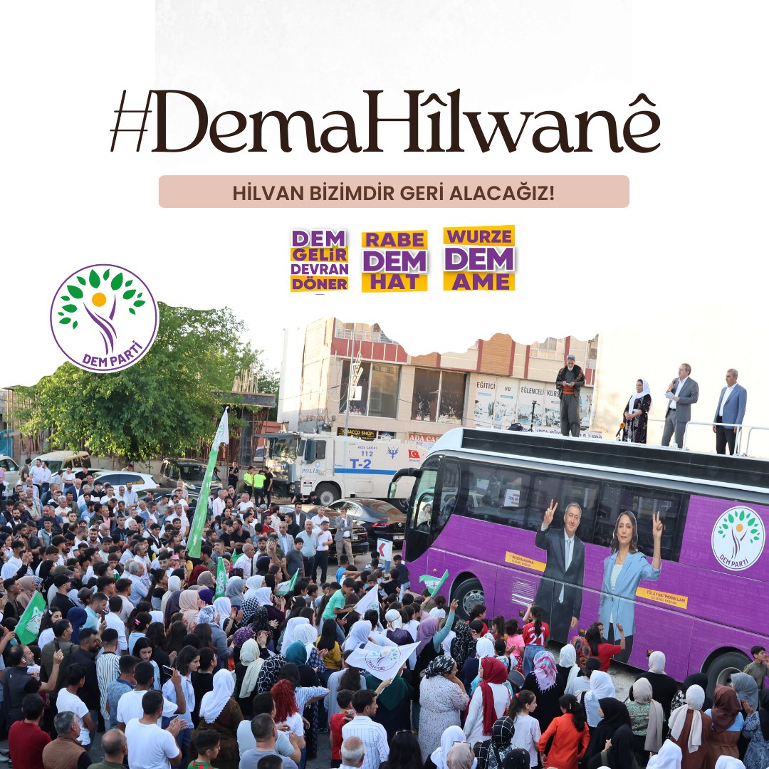 #DemaHîlwanê
<a href="/Dem_canakkale17/">DEM Parti Çanakkale</a> <a href="/demcanakkale_17/">dem.partigelibolu17</a> <a href="/DEMGenelMerkezi/">DEM Parti</a> <a href="/Demgokceada17/">Dempartigökçeada</a> <a href="/DemPartiKadin/">DEM Parti Kadın Meclisi</a> <a href="/DemPartiHilvan/">Dem Parti Hilvan</a>