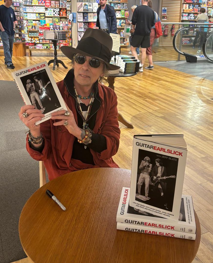 Waterstones Liverpool (@waterstoneslpl) on Twitter photo The legend <a href="/real_earl_slick/">Earl Slick (Official)</a> was in-store today and signed copies of his new book Guitar. The legend <a href="/real_earl_slick/">Earl Slick (Official)</a> was in-store today and signed copies of his new book Guitar.