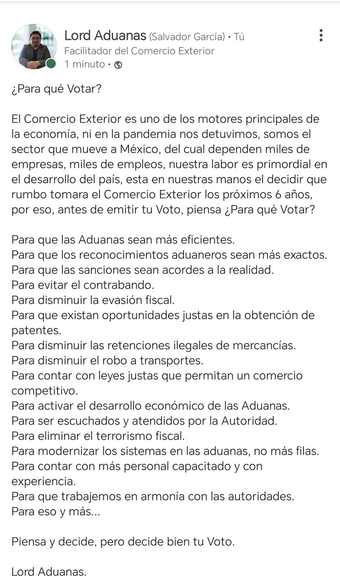 LordAduanas's tweet photo. ¿Para que Votar? https://t.co/WyRg9nxeTD
