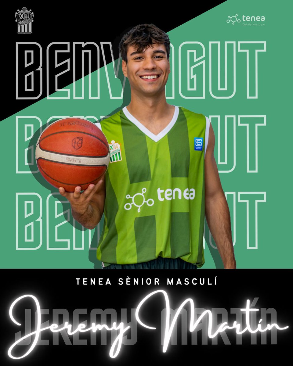 CBEsparreguera's tweet photo. 🤩 Jeremy Martín és nou jugador del Tenea C.B.Esparreguera! 

👉🏽 L’escorta santfeliuenc de 25 anys, ha jugat 8 anys al C.B. Cornellà, on va coincidir amb en Norberto Guerra a les categories inferiors. També ha passat 7 anys al C.B.Santfeliuenc. https://t.co/Xchm2gp4Us