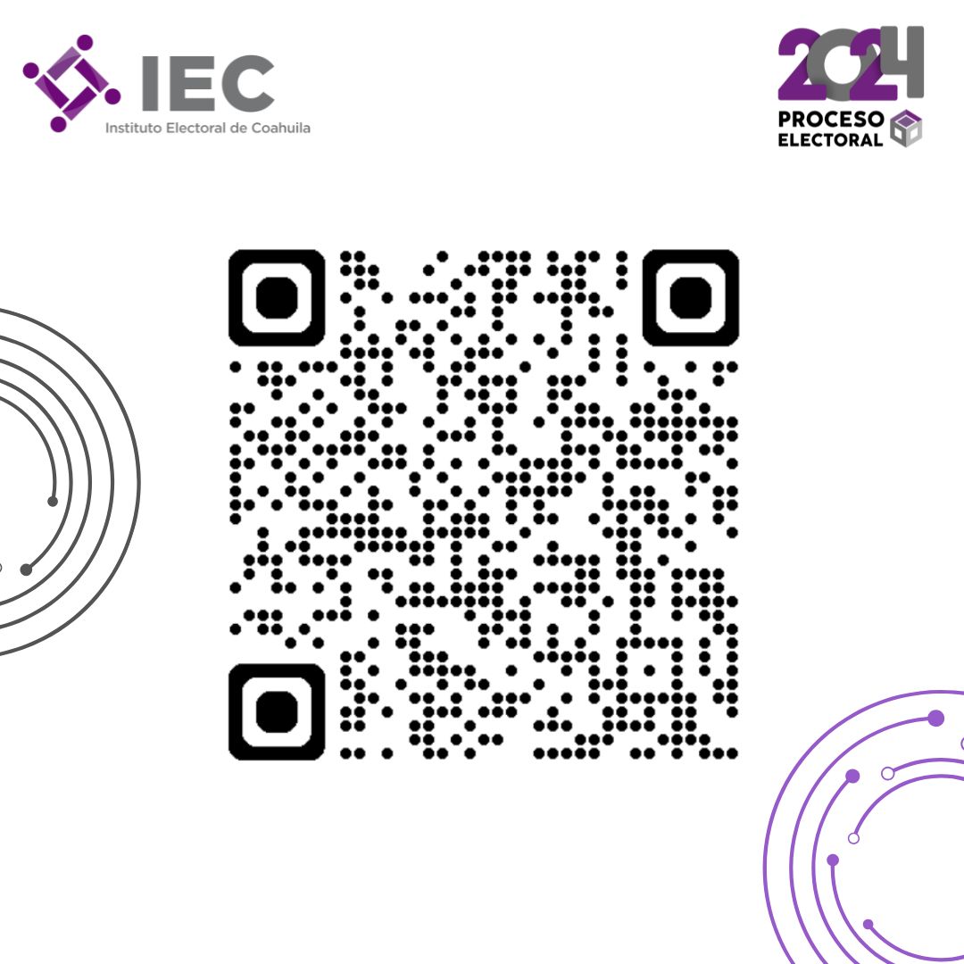 IEC_Coahuila's tweet photo. Conoce la ubicación de las Mesas Directivas de Casilla que se instalarán este domingo #2deJunio en Coahuila, y los nombres de las personas que las integran.
Escanea el código QR 📱 o ingresa a https://t.co/pZZ23OWPpn
¡Te esperamos de 8:00 a. m. a 6:00 p. m.!
#TuVozTuVoto https://t.co/R3BX1vzLQ9