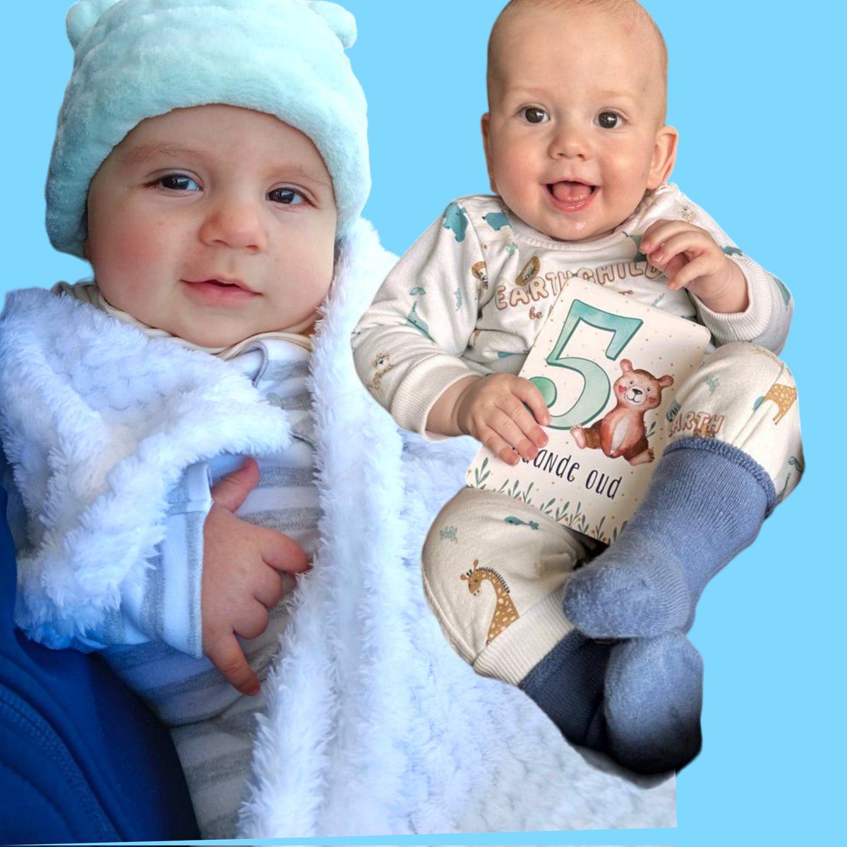 Ons twee seuntjies is net liefde