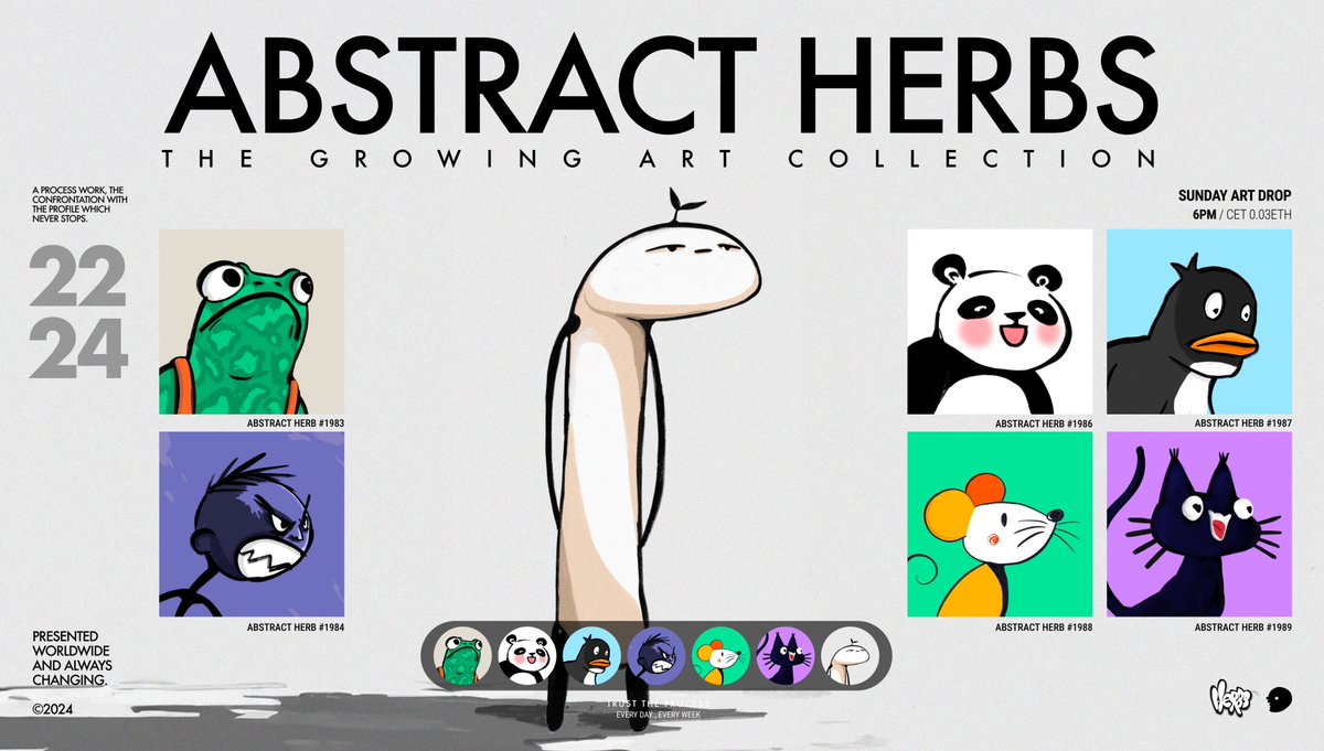 ABSTRACT HERBS - art. drop             

week 22/2024          

less is more week
focussing on colors &amp; simplicity.

Art Giveaway🌱-> Like &amp; RT           
this post to win a piece of art!         
all details  below