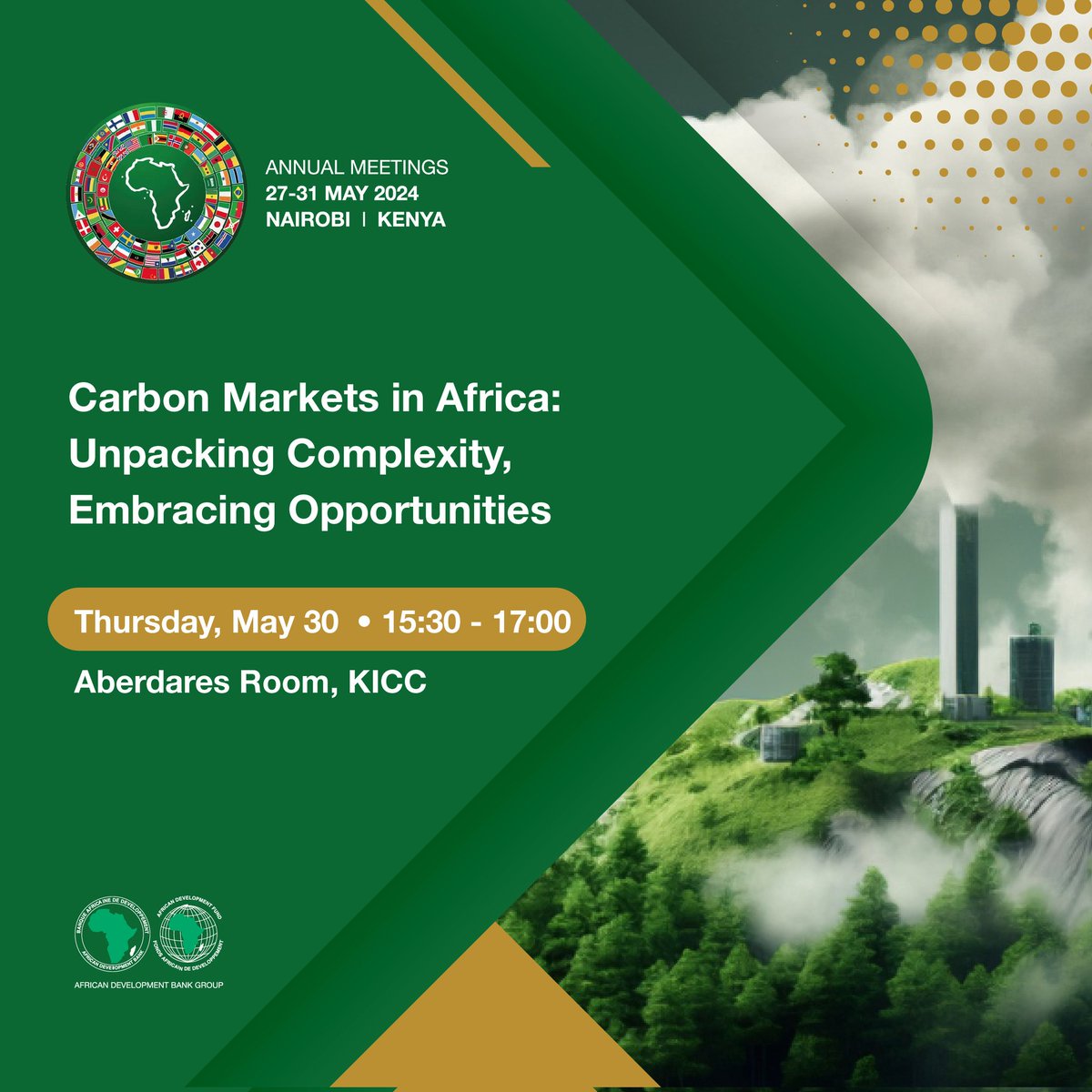 funsosomorin's tweet photo. The @AfDB_Group organised a successful event with key stakeholders on unpacking the complexity of #carbonmarkets as we embrace the opportunities. We also officially joined African Carbon Markets Initiative at the #AfDBAM24. Carbon markets must work for #Africa. @RockefellerFdn https://t.co/QfnrjwoDUc