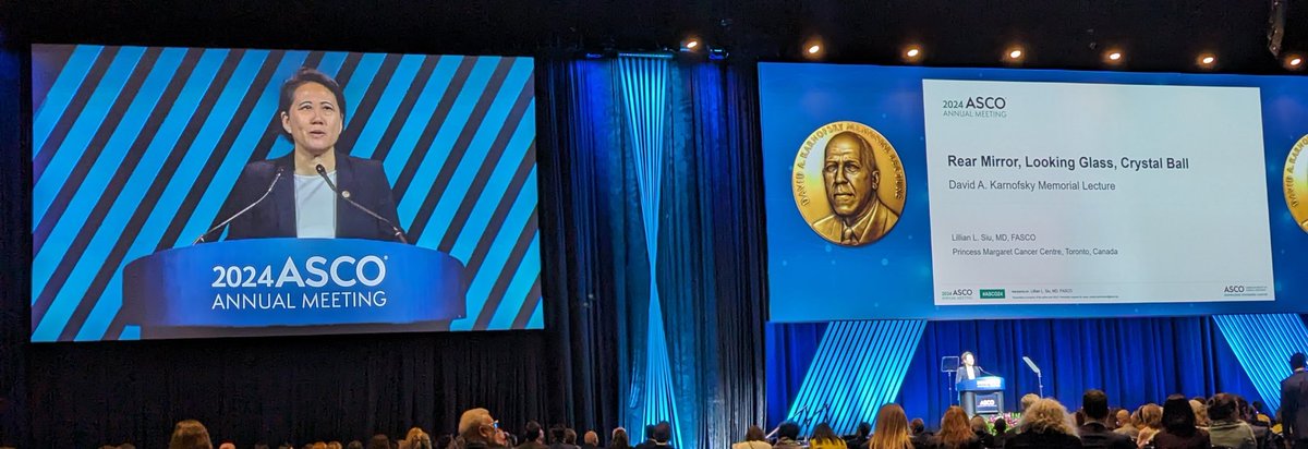 BenLok's tweet image. Congratulations to @lillian_siu for being this year's @ASCO David Karnofsky Memorial Award #ASCO24 recipient 🏆+ delivering an inspiring award lecture!🎇🎆 @pmcancercentre @PMResearch_UHN @UHN @akeithstewart