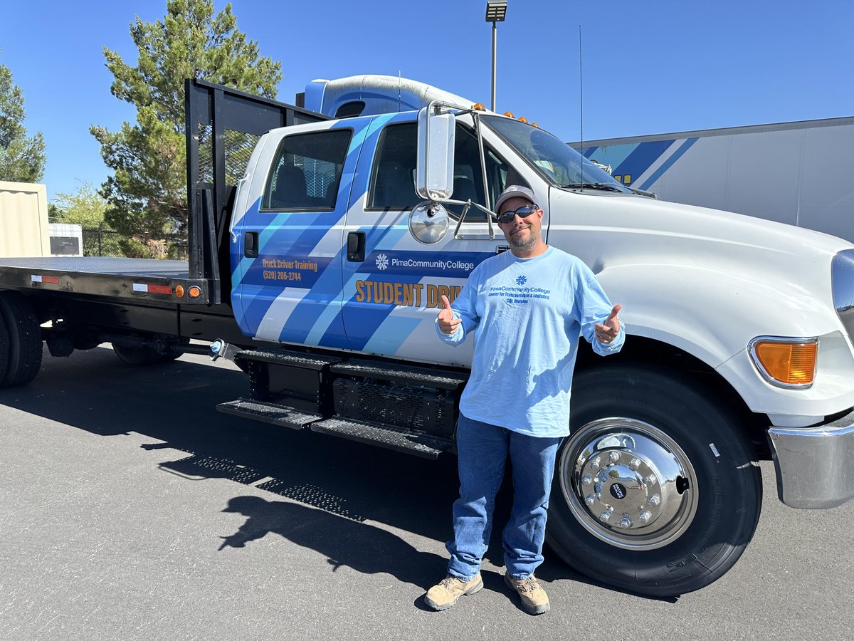 PCCTruckDriver's tweet image. Congrats to Donny M. who passed his Class B #CDL today. Donny upskilled for his City of Tucson job and is thankful for his instructors Donnie &amp;amp; Thomas for all the support given to him. Thank YOU, Donny, for working so hard. Be safe out there! #studentsuccess #PimaCCWorkforce