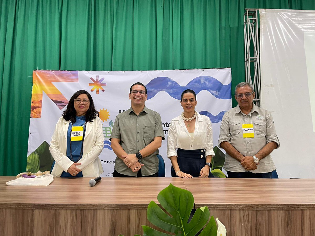 serespiaui's tweet photo. Neste sábado (1º) a secretária, Núbia Lopes, participou da Conferência Intermunicipal de Meio Ambiente, em Parnaíba. 

A Conferência faz parte dos eventos preparatórios para a 5ª Conferência Estadual de Meio Ambiente e Desenvolvimento Sustentável do Piauí. https://t.co/P7UqT2XcJ6