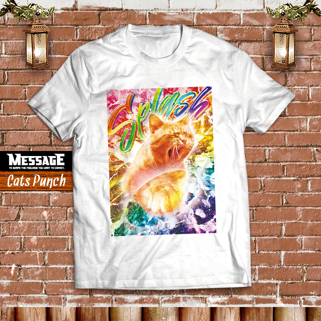 Tshirts_MessagE's tweet photo. おもしろねこTシャツ「Cats Punch」
フラストレーションをスプラッシュしよう☆
弾けるにゃんこがインパクト大！のおもしろ作品です♪
https://t.co/c1BOdOCGeX

[MesagE SHOP] https://t.co/cfEQ9sKEjy https://t.co/fV9bXsg5sS