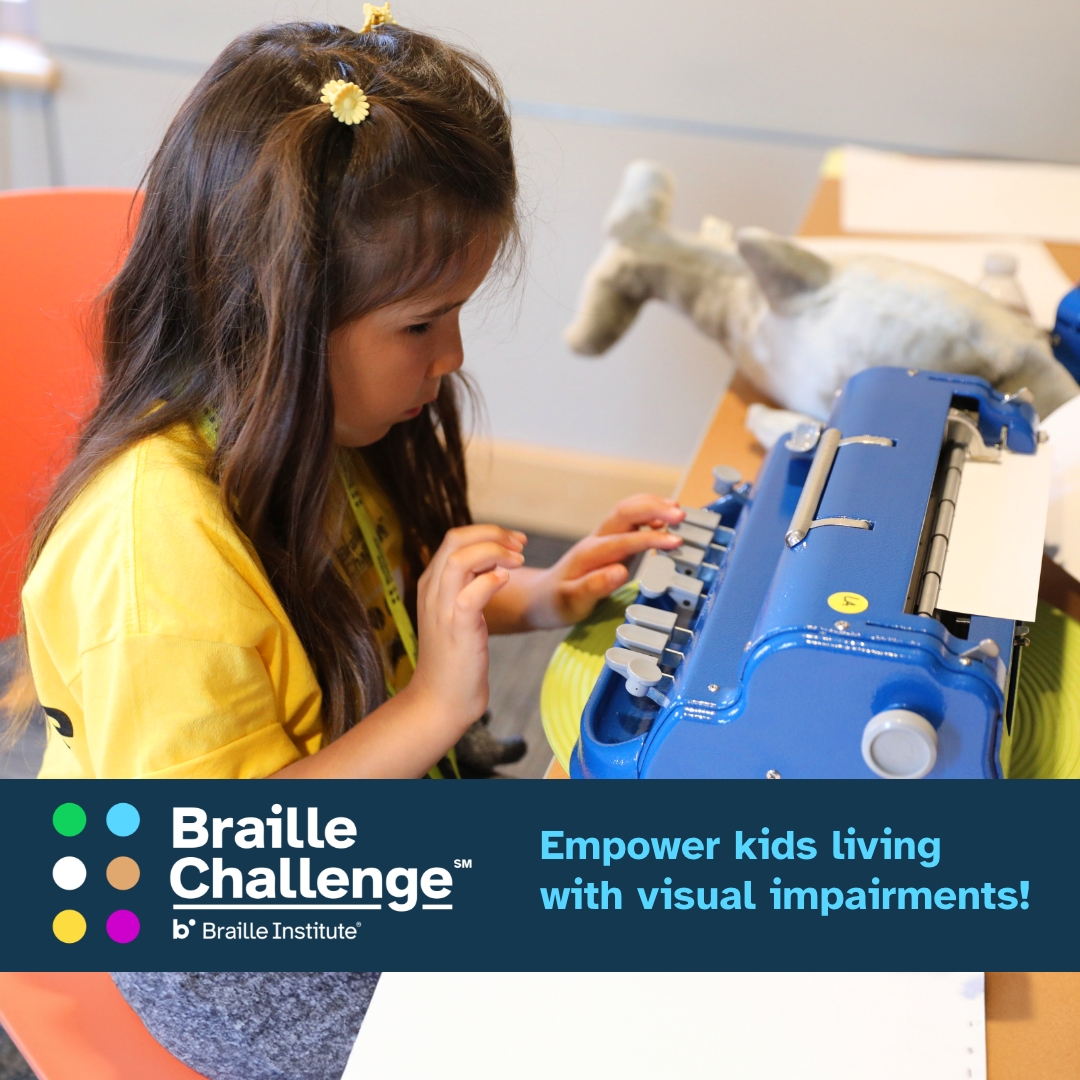BrailleInst's tweet photo. Kids living with vision loss are gearing up for Braille Challenge Finals 2024 and could use your help! Rush your gift to support Braille Challenge https://t.co/TaBNBXUiRc https://t.co/Or5NAdXGWN