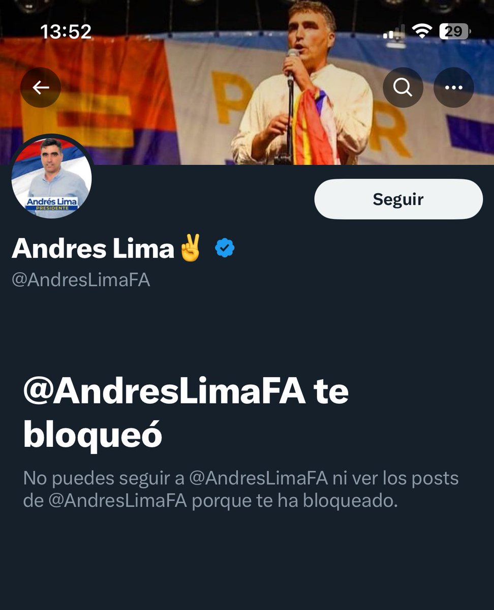 FlorCastagnaro's tweet photo. @AndresLimaFA @LuisLacallePou El intendente me bloqueó por preguntarle algo 🤷🏼‍♀️ https://t.co/fYfj4kkz3i