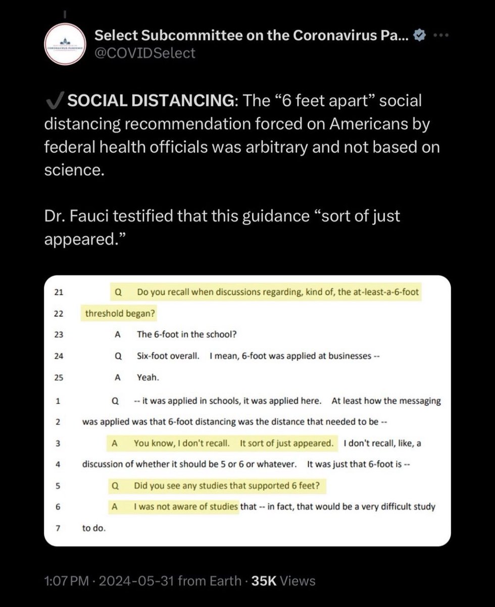 C25216702C's tweet photo. Everyone is distracted with Trump and Pride. 
The Fauci transcript was released. 

Social distancing was bullshit. https://t.co/tP4eKIMwH9