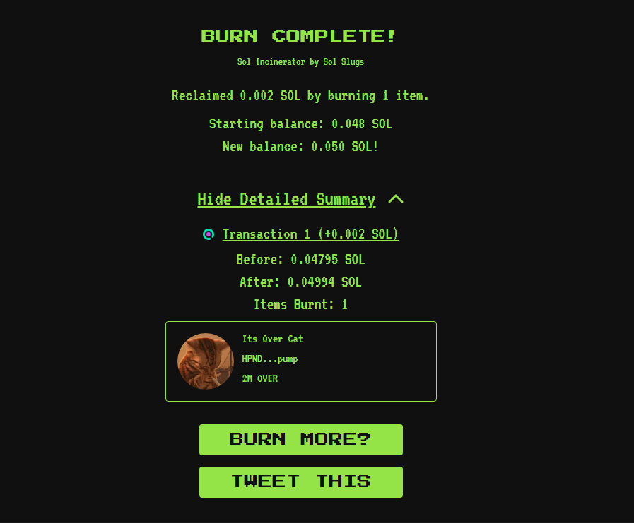 ItsOverCat's tweet photo. burning another 2.5m for now....

$OVER

Higher

https://t.co/mSEDOI6Wr6 https://t.co/FWcYOJpWbe