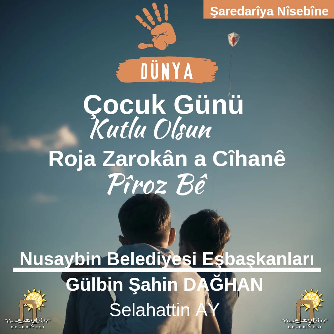 NusaybinBel's tweet photo. Dünya Çocuk Günü Kutlu Olsun.
Roja Zarokân a Cîhanê Pîroz Bê.
#nisebin
#merdin https://t.co/2SFJoVjb1Q