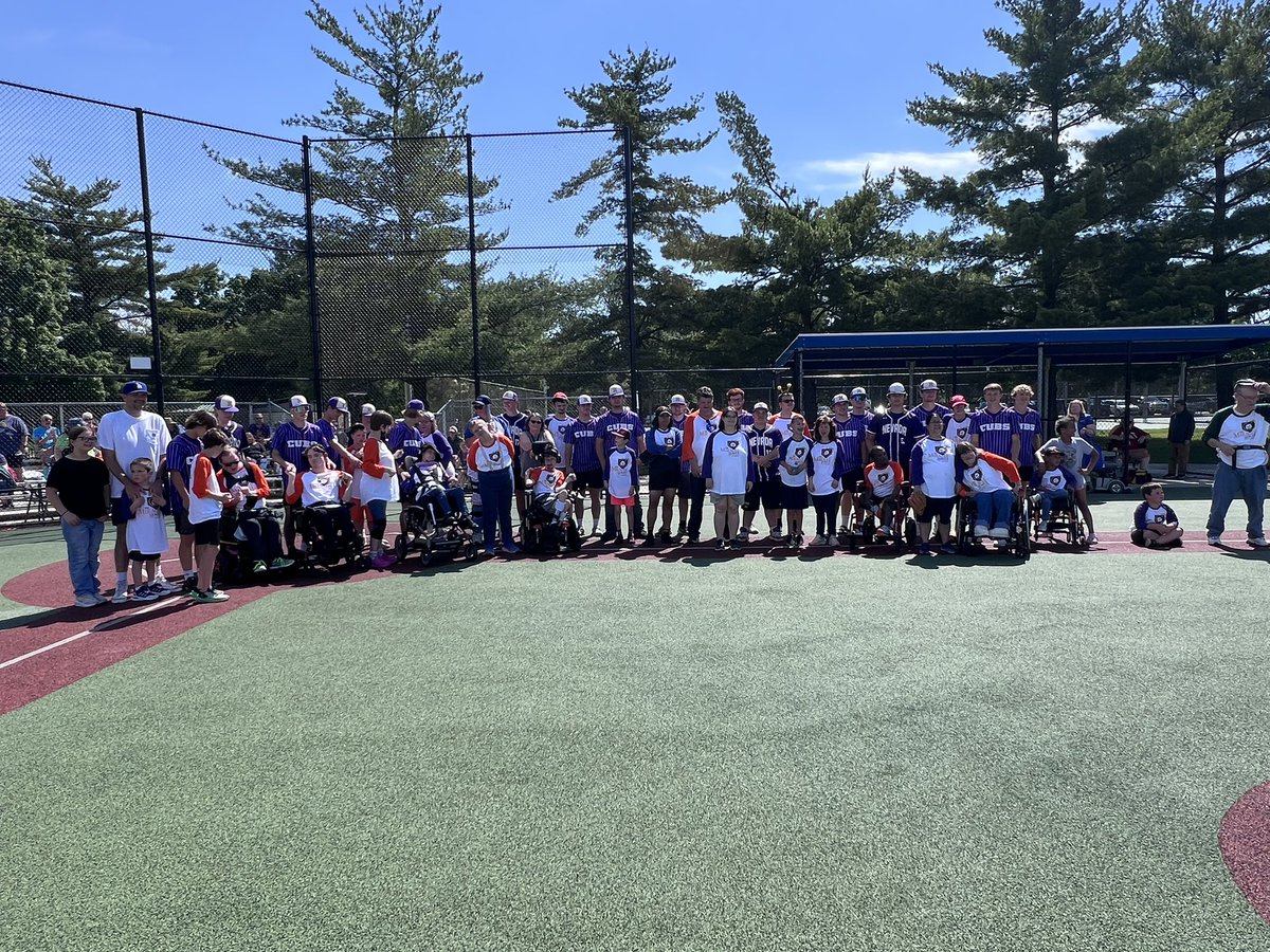 NevCubsBaseball's tweet photo. The Cubs 🐻 baseball squad had an opportunity to play some baseball ⚾️ today with the Story County Miracle League! The team had a lot of fun and made some new friends along the way! @cubsactivities @NevadaCSD https://t.co/tRVEddMY1r