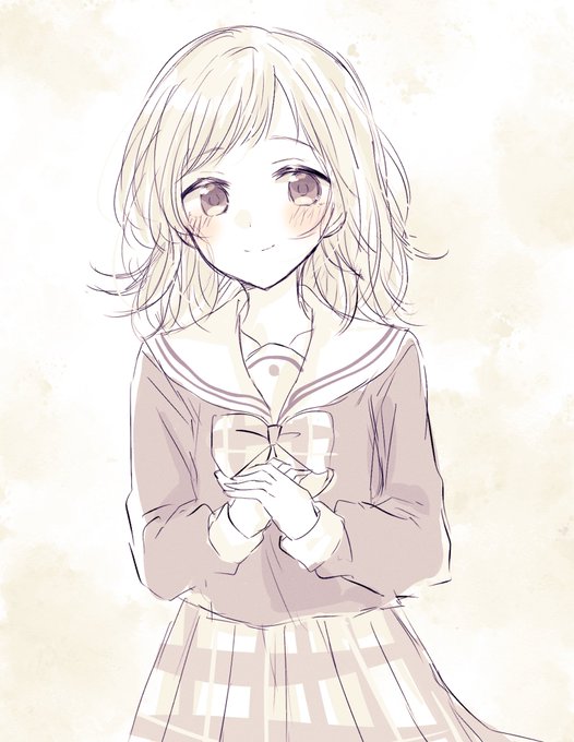 「blush sailor collar」 illustration images(Latest)