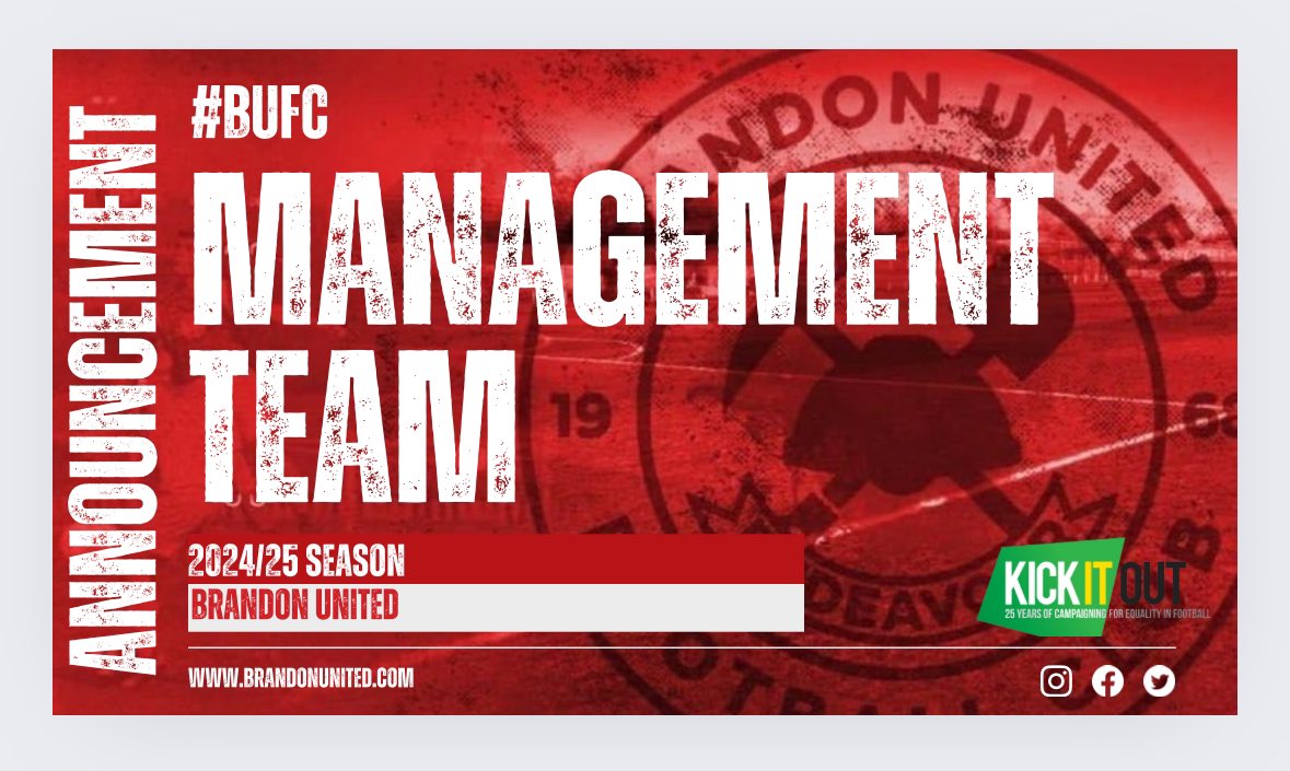 We are delighted to announce our new management team for the upcoming Wearside League season

Local lads John Humphrey, Jonathan Kelly &amp; John Abley will form the management team in management &amp; coaching roles

Jordan Blinco will join the management team in a player/coach role