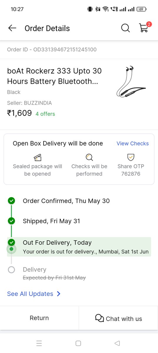 Sandeep68070605's tweet photo. My Product is Not Delivered 1 June Out Of Delivery  2 June  Out Of Delivery Na hi koi Delivery Boy Ka Call aaya hai 2 Din se 
Very Poor Service By Flipkart Service https://t.co/xmsThTD6R8