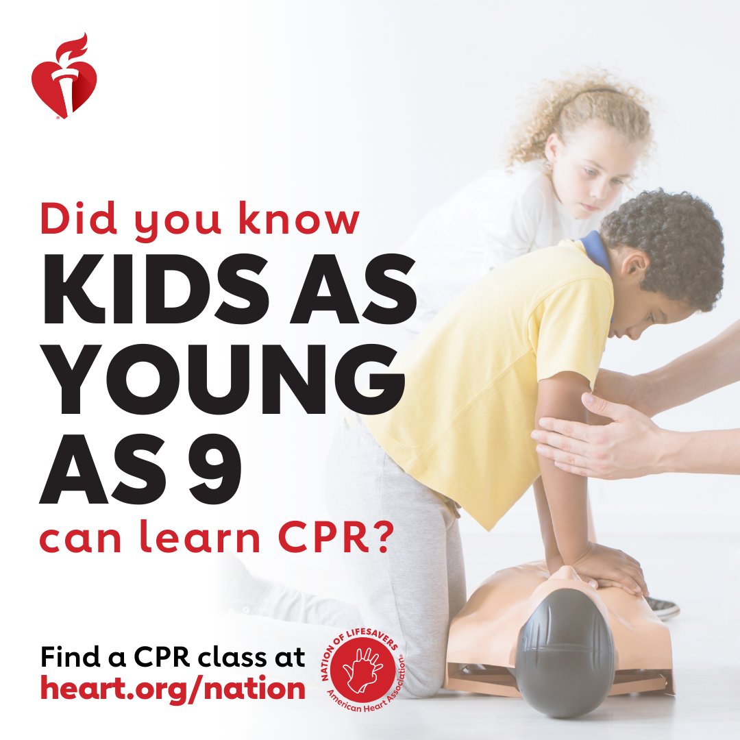 It's CPR WEEK!
Did you know about 74% of out-of-hospital cardiac arrests happen at home? Be ready to save a life by learning the two steps of Hands-Only CPR: Call 911 and push hard and fast on the center of the chest. #CPRWeek #NationofLifesavers