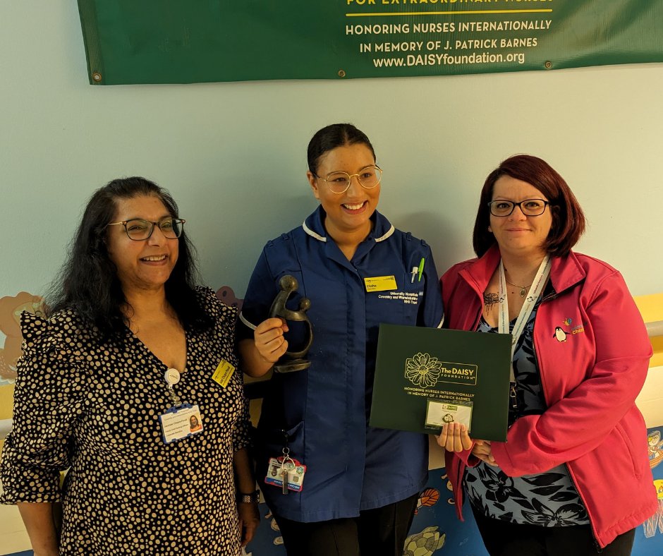 ✨Congratulations to our latest DAISY Awards Honouree, Elisha Jones.

Elisha, who works in the Paediatric High Dependency Unit (PHDU), was nominated by the mother of a patient who was admitted following a meningitis and sepsis diagnosis.
