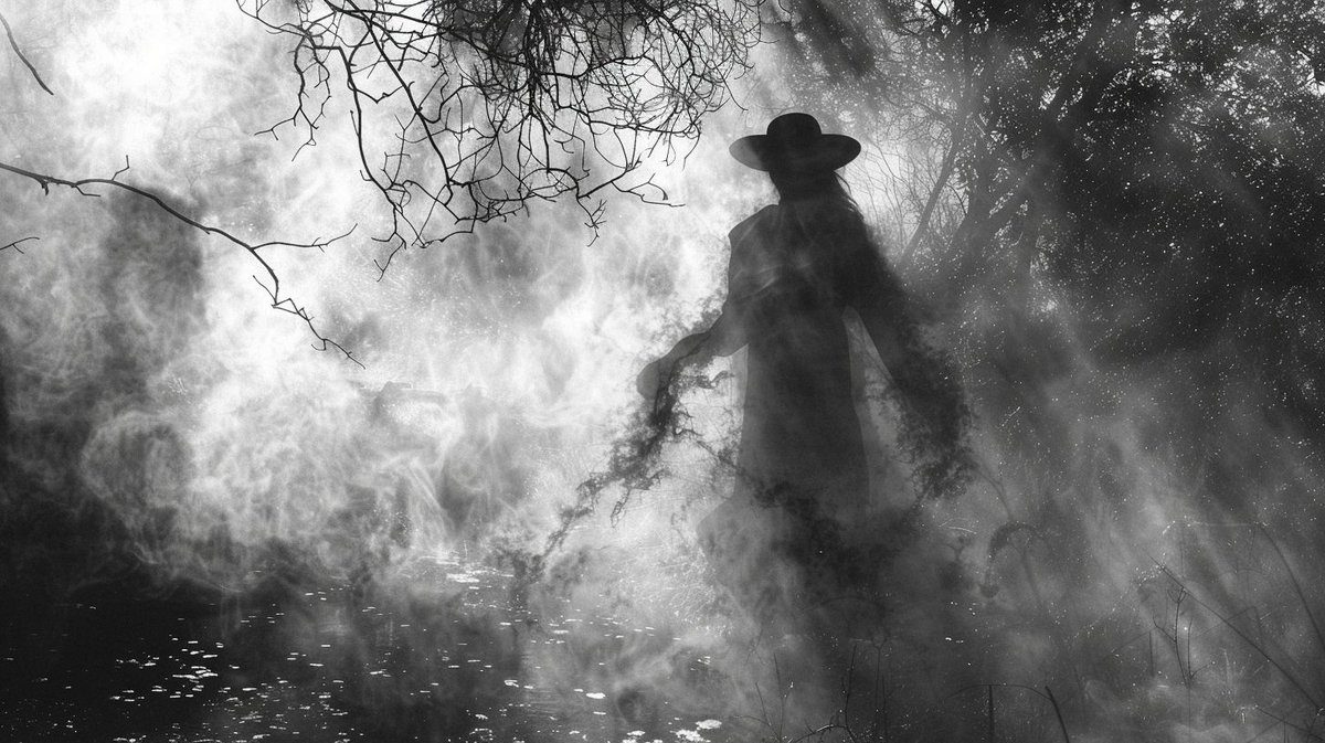 wtrekell's tweet photo. In the twilight of our dreams and the shadows of forgotten realms, figures emerge, wrapped in the mysteries of their own existence.

#wtrekell #midjourney #ai #aiart #digitalart #visions #haunting #shadows #mist #ethereal https://t.co/Rxm8Csbe5m