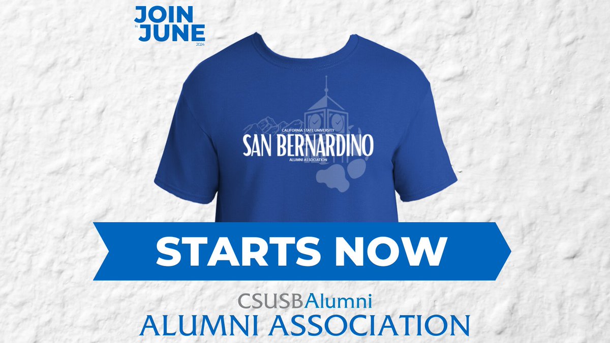 CSUSBAlumni's tweet image. 💥ON SALE NOW! 💥

👉 ALUMNI ASSOCIATION T-SHIRT! 🥳

Limited edition packed with infinite Coyote spirit! 🐺

Get yours before they sell out! 

Alumni Association members received a Join in June email with purchasing instructions! 

#CSUSBAlumni
#JoinInJune