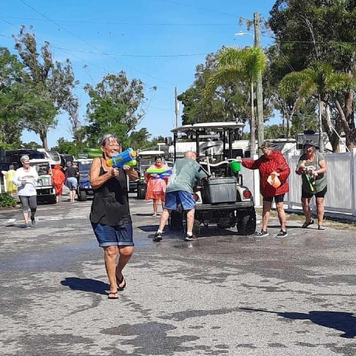 Time to make a splash with the 100 Days of Summer-themed weekends! 💦  River Vista RV Village kicked off its first themed weekend last year with a pool party and community water gun battle! 

Join the fun at our 8 participating RV resorts - go.covecommunities.com/100-days-of-su…