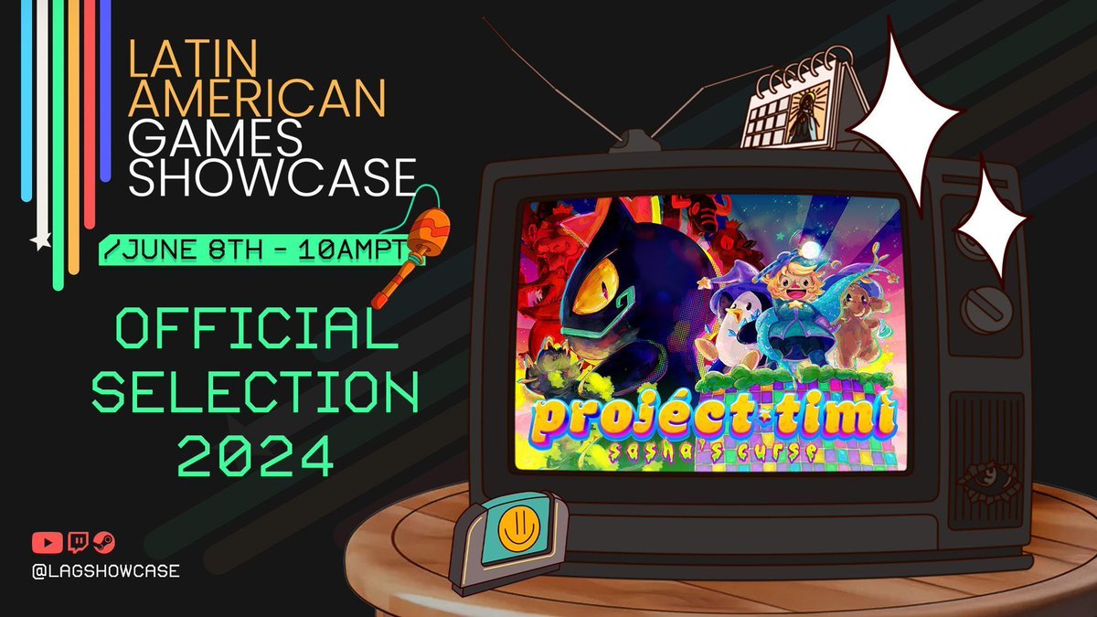 ProjectTimi's tweet photo. "¡Hola a todos! 🎉  We're beyond hyped to join the Latin American Games Showcase 2024! 🚀 ✨  Get ready for evil cats, a penguin only interested in money and a preppy intern making her way up the magical corporate ladder! 🎮 🔥  Let the games begin!  #LAGS2024 #ProjectTimi https://t.co/5BssynLurG