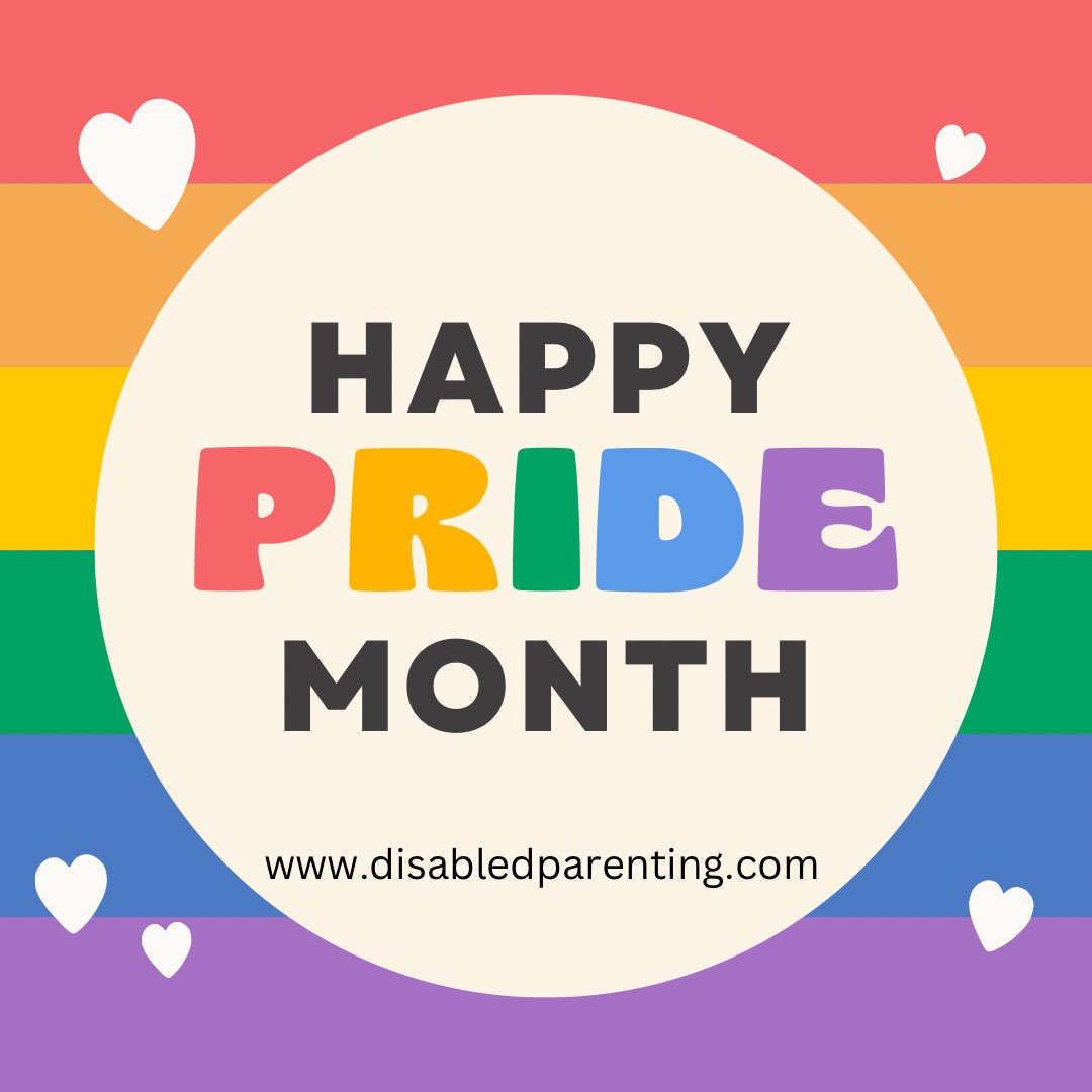 Happy Pride Month from all of us at the Disabled Parenting Project! We're celebrating the vibrant diversity and resilience of LGBTQ+ disabled parents and families. This month and always, we stand together in love, pride, and mutual support. 🏳️‍🌈🏳️‍⚧️ #PrideMonth