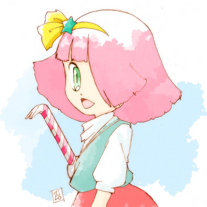 「ピンク髪 半袖」のTwitter画像/イラスト(新着)