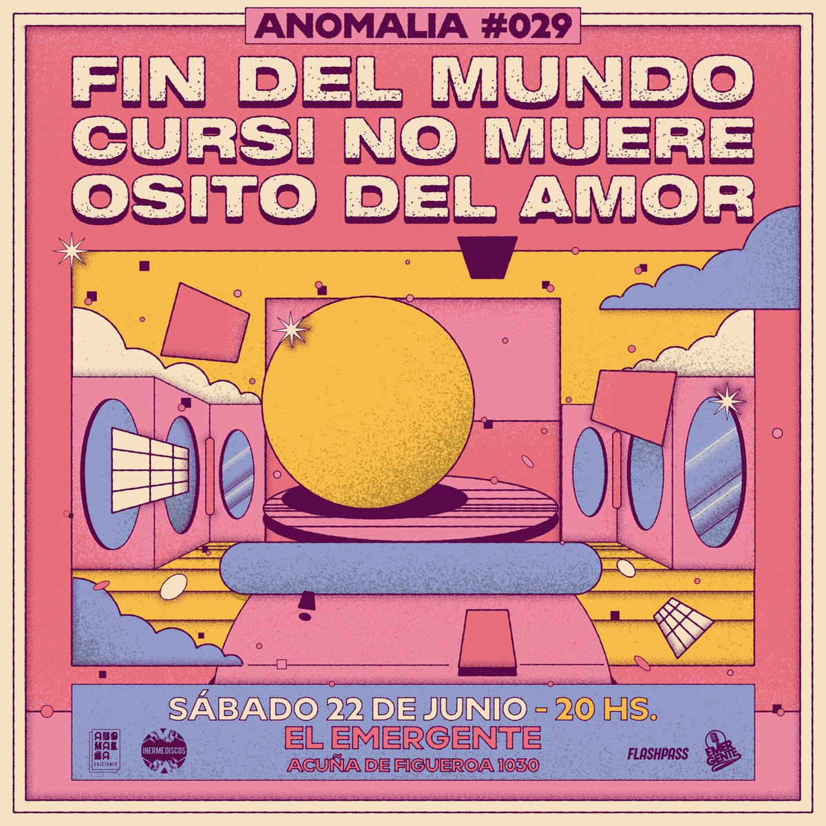 lasfindelmundo's tweet photo. Quedan solo 10 entradas para el próximo @anomaliaed en El Emergente: https://t.co/lwKJ4PB6AH https://t.co/Xesb8wkI2f