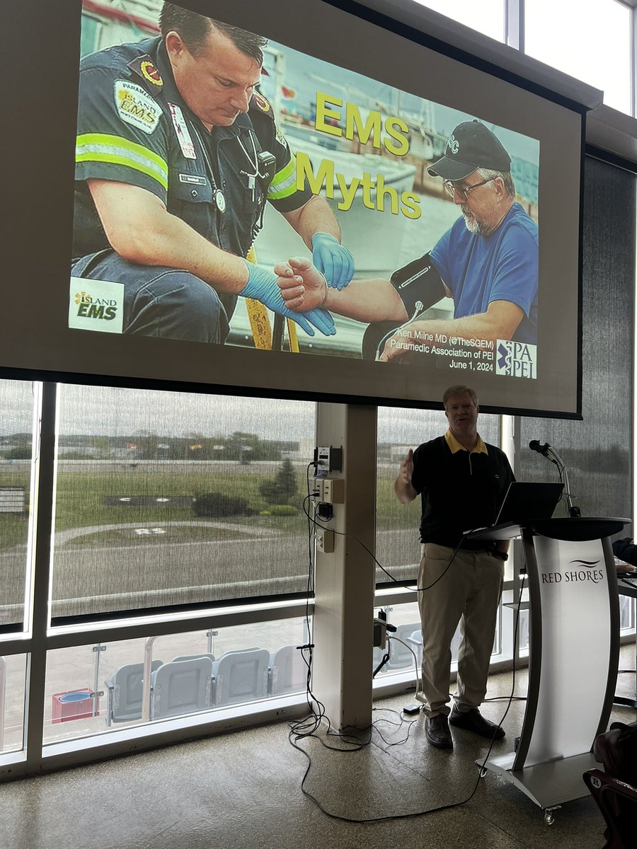 Some prehospital mythbusting by <a href="/TheSGEM/">Ken Milne MD</a> at the PEI Paramedic Association symposium.