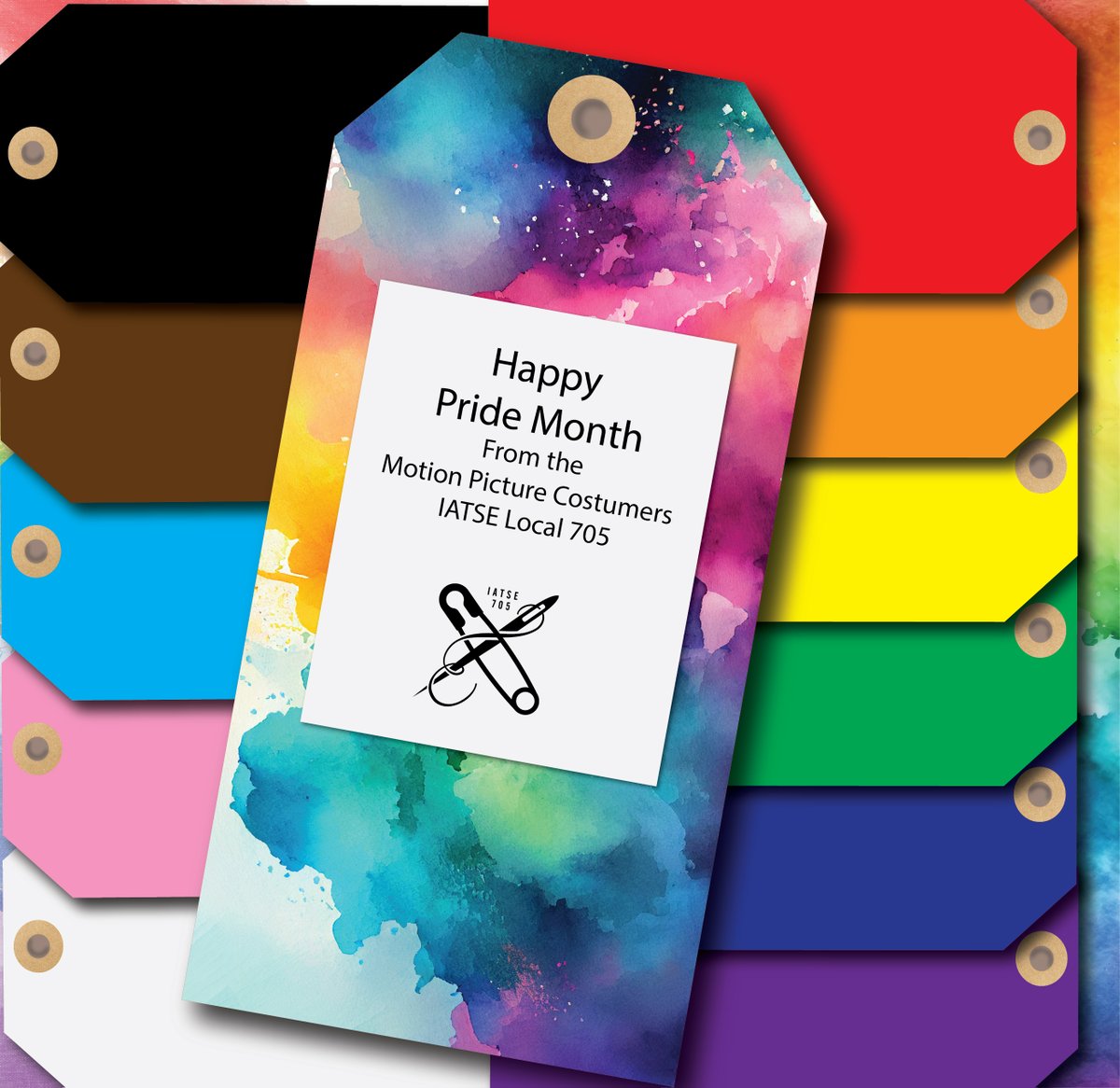 MPC705's tweet photo. Happy Pride Month from the Motion Picture Costumers!
#mpc705
#motionpicturecostumers
#iatse
#Unionpride
#PrideMonth https://t.co/yFKa0Mq59C