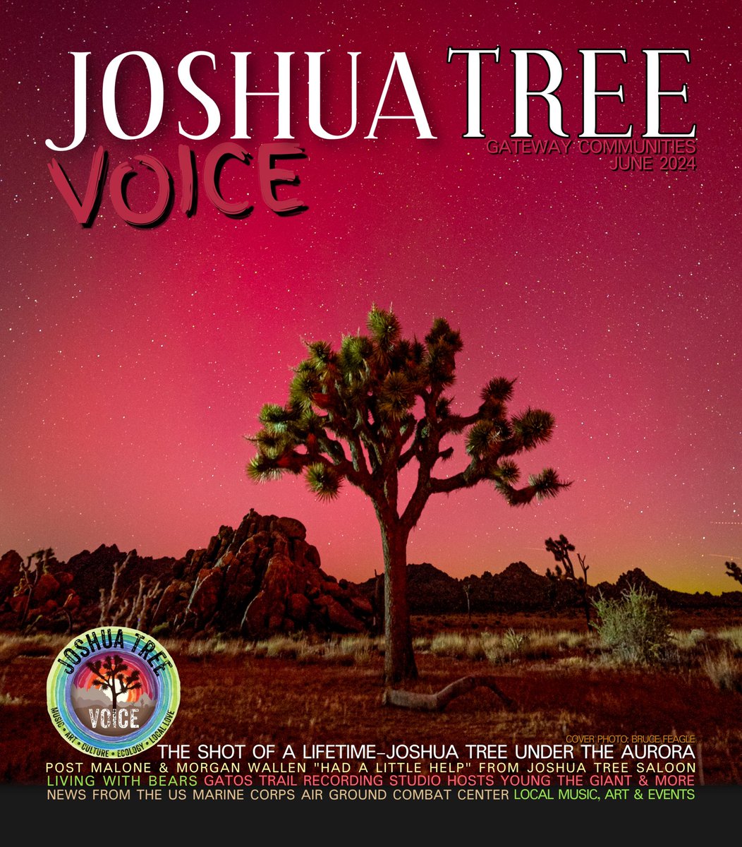 JoshuaTreeVoice's tweet photo. The June issue of JTV is out now, at a cool location near you. Grab a copy or flip through it here: https://t.co/gKkVe15e3y https://t.co/aYkPeb2kSw
