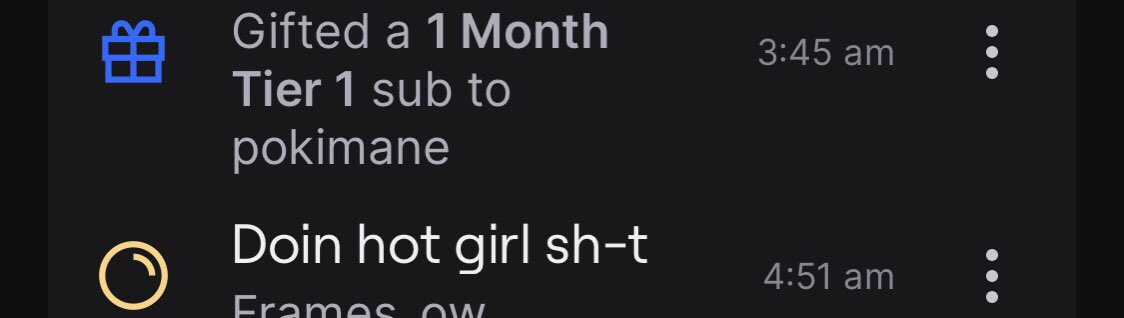 _xLittleMissy's tweet photo. Someone gifted @pokimanelol a sub to my twitch, she better be using the baddie card emote in every chat she’s in 😂❤️ https://t.co/WKA5tcXjUu