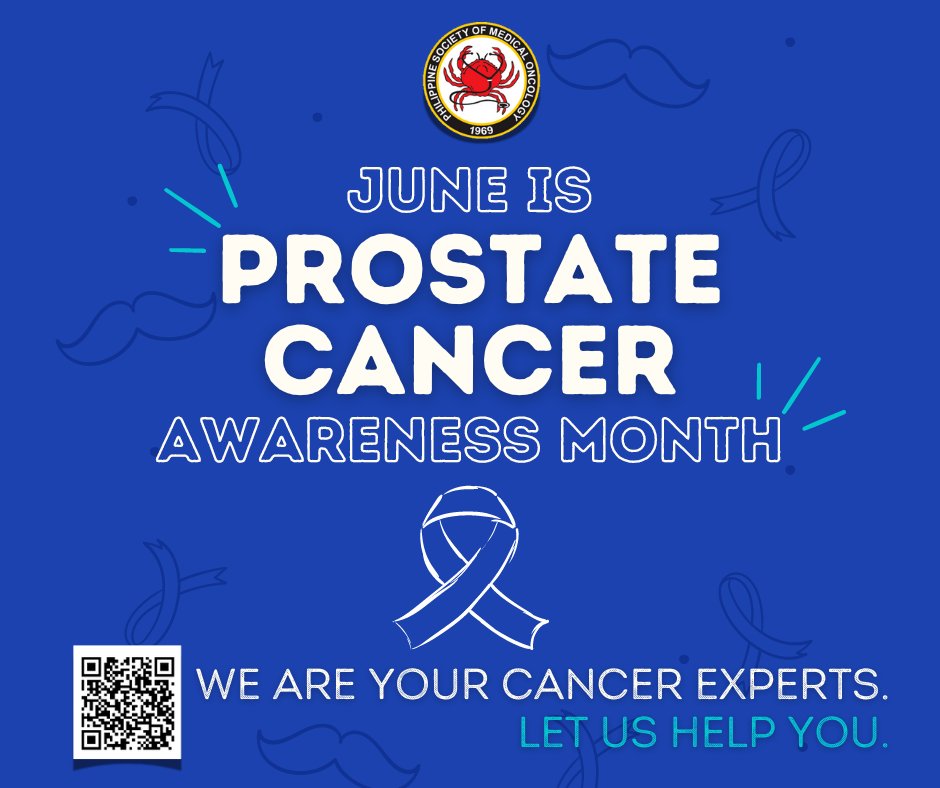 cancerexpertsph's tweet photo. This June, we celebrate PROSTATE CANCER AWARENESS MONTH!
Let us all work together to advocate for men's health as we raise awareness and support efforts to eliminate prostate cancer.
#ProstateCancer
#ProstateCancerAwareness
#CancerEducationPH
#CancerExpertsPH
#PSMO https://t.co/7QdjLclRV6