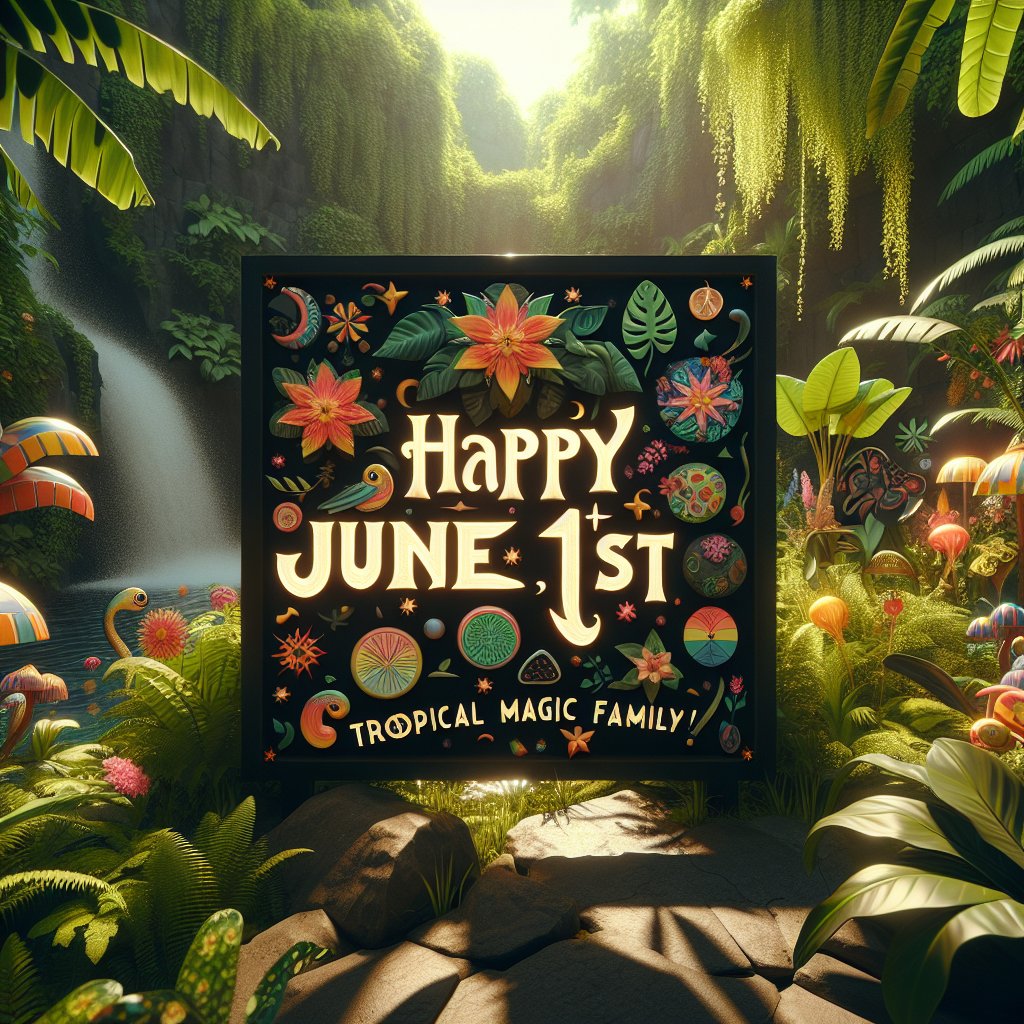 O2Tropical's tweet photo. Happy June 1st, O2 Tropical Magic Family! 
As we step into a new month, let’s embrace the fresh beginnings and endless possibilities that June brings. 
#Blessings #NewMonth #NaturalHealth #O2TropicalMagic #JuneVibes #healthyliving https://t.co/boIGlsetqs