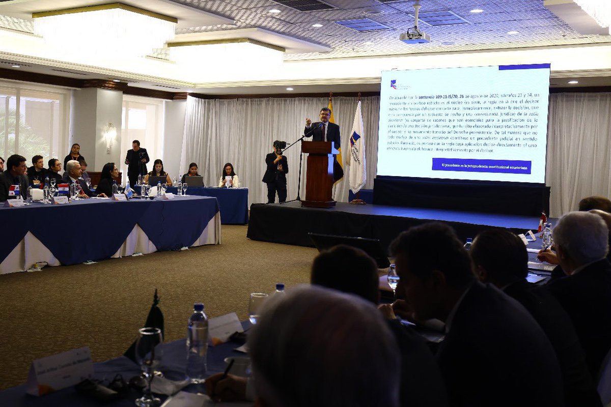 CorteConstEcu's tweet photo. @TC_Peru @TribunalConstRD @CConstitucional @CedecEcuador @tribconst_chile @TCP_bolivia @PoderJudicialCR @CC_Guatemala @PJdeHonduras @PoderJudicialPY #XVCIJC | Quito fue la sede de la XV Conferencia Iberoamericana de Justicia Constitucional. La próxima edición se realizará en Brasil, con el objetivo de continuar promoviendo el diálogo y el intercambio de conocimientos sobre justicia constitucional y sus prácticas.⬇️ https://t.co/VuKBc5oN3M