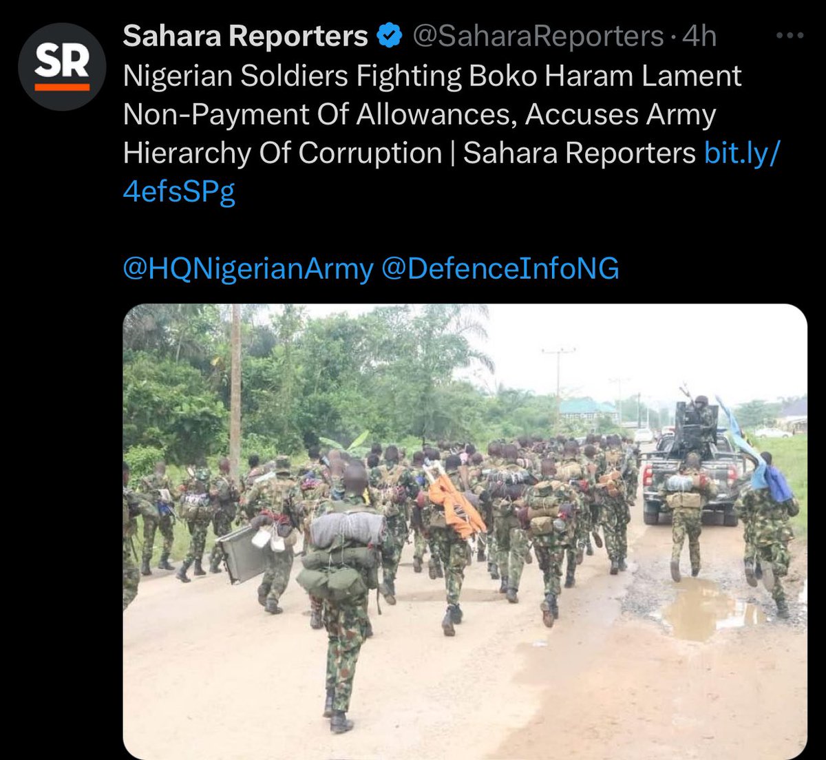 Pay them their salary ooh, make dem see food chop before you deploy them to Biafra😂