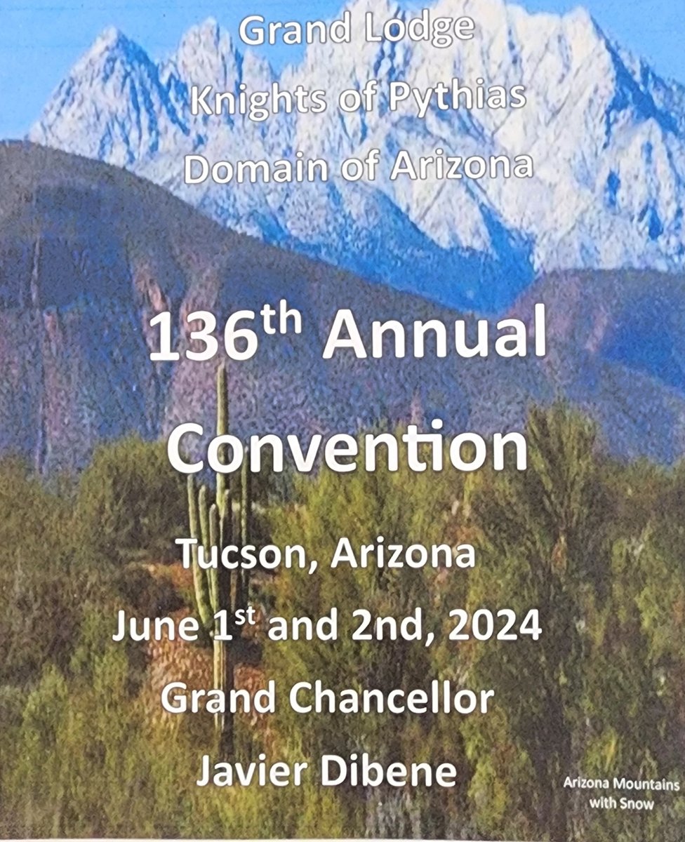 ArizonaKoP's tweet photo. We welcome the members of the Arizona Grand Lodge to the 136th Annual Convention! https://t.co/5sACfrM2Al