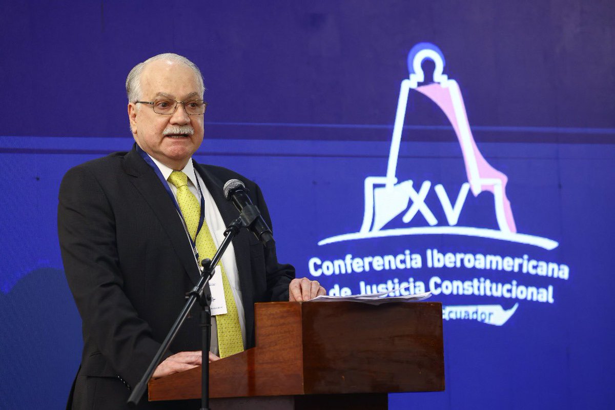 CorteConstEcu's tweet photo. @TC_Peru @TribunalConstRD @CConstitucional @CedecEcuador @tribconst_chile @TCP_bolivia @PoderJudicialCR @CC_Guatemala @PJdeHonduras @PoderJudicialPY #XVCIJC | Entérate sobre la declaración final y conoce dónde se realizará la XVI edición AQUÍ🔽
https://t.co/tGrTblT22h
@TConstitucionE @STF_oficial https://t.co/m96ydgmKen