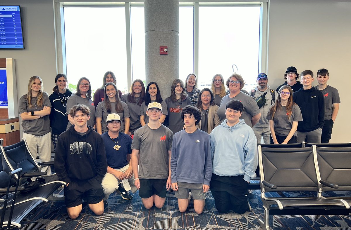 ✈️ And they’re off!! More than 20 students, staff, and family members left today on an international trip to Spain!! Safe travels, Raiders! 🇪🇸💚💛 #RaidersRISE <a href="/AmeliaSchools/">Amelia County Schools</a>