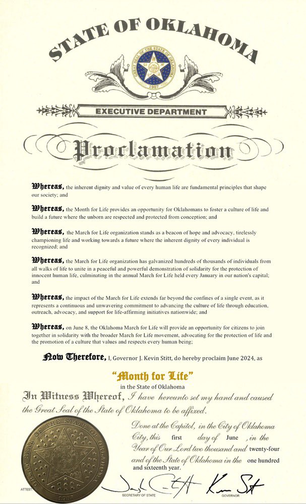 Governor Kevin Stitt tweet media