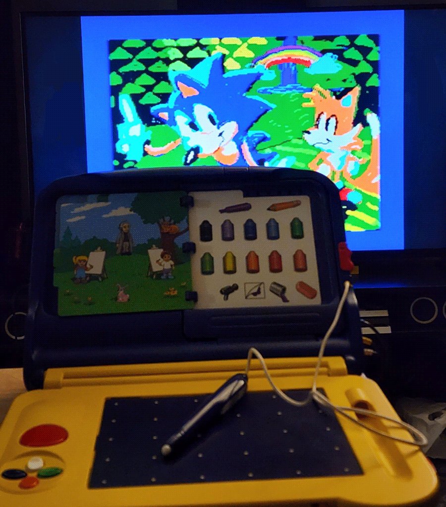 as you can see, I've enhanced my art setup. its very high-tech