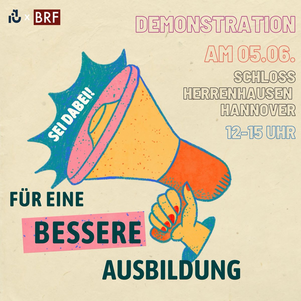 Kommt zahlreich: am Mittwoch, den 05.06. demonstrieren wir für eine bessere juristische Ausbildung!
